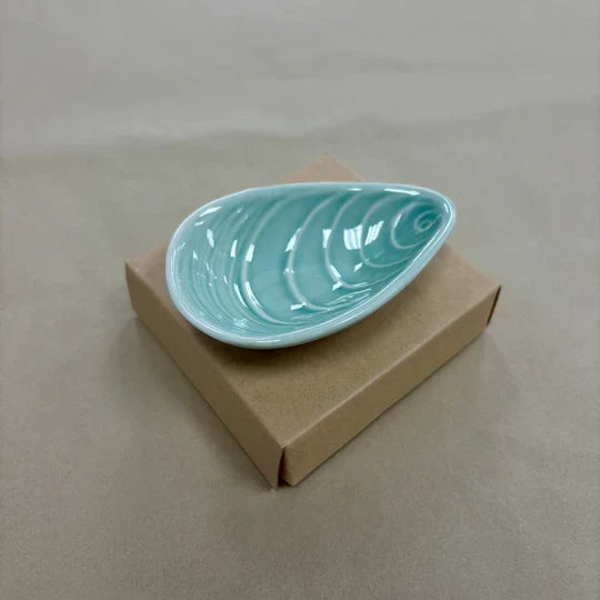 Mussel Aqua - 8cm Porcelain Bowl