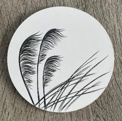 Coaster - Toetoe Black On Ivory 10cm