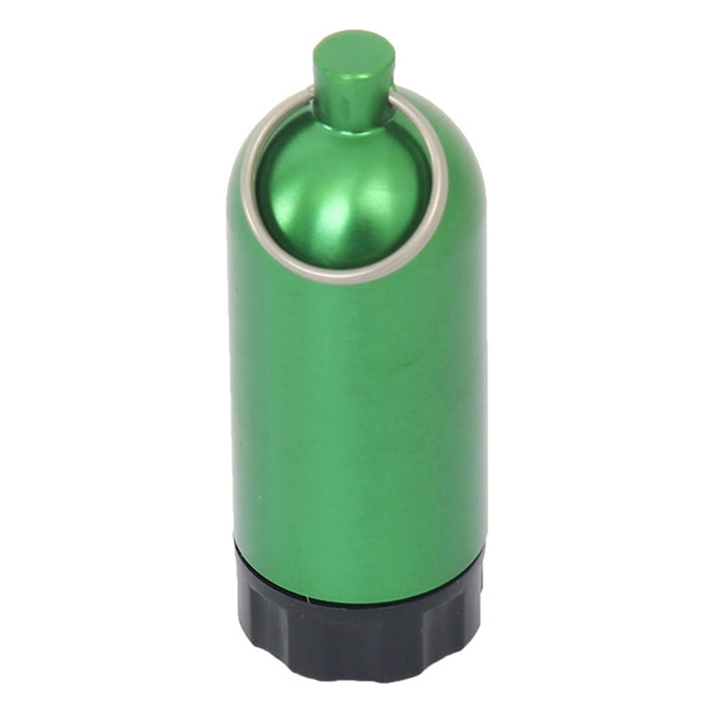 Mini Tank Key Ring w/ Brass Pick O Ring Cannister